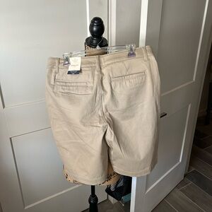 St. John's Bay Tan Bermuda Shorts Casual Cotton Blend